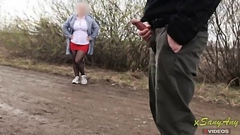 Amateur Voyeur Captures Mom'S Interest In Public Park Exposure