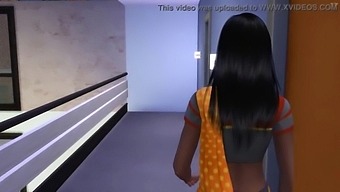 A Cartoon Of An Indian Mother Discovering Her Teenage Son'S Self-Pleasure And Guiding Him Through His First Sexual Experience