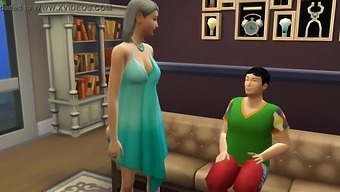 Amateur Mother And Son Indulge In Taboo Footjob And Facial