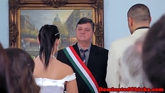 European Wedding Bride Submits To Dominance After The Ceremony