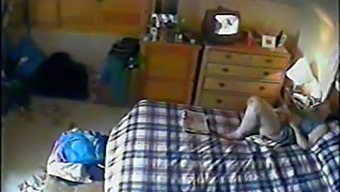 Secretly Recorded Footage Of My Mature Mother Indulging In Solo Pleasure While Viewing My Explicit Content