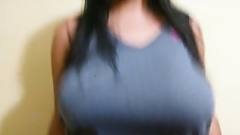 Amateur Teen With Perfect Breasts Bounces In Solo Session