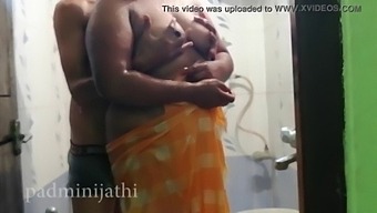 Indian Lovers Have Passionate Shower Session On Their First Night Together