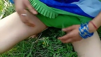 Desi Outdoor Fucked: A Close-Up View Of Anal And Pussy Action