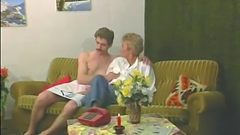 Stockings-Clad Mature Enjoys Anal Pleasure