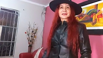 The Stunning Mature Beauty Dresses As A Seductive Enchantress On All Hallows' Eve