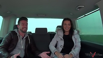 Chubby Woman Seduced By Horny Men In A Van