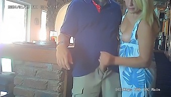 A Bar Waitress Caught Masturbating With Her Boss