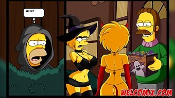 Simpsons Porn With A Halloween Theme.