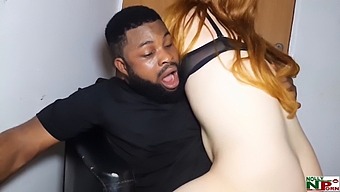 White Amateur Gets Pounded From Behind By A Big Black Cock