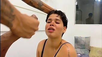 Deepthroating And Anal Sex With A Horny Housewife