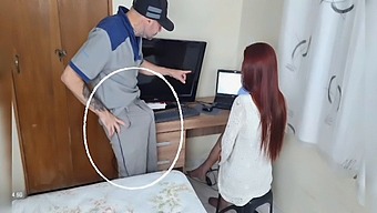 Housewife'S Computer Troubles Lead To Steamy Encounter With A Technician