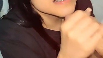 Petite Teen Gives Amazing Deep Throat Performance At Work