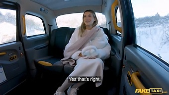 A Beautiful Lingerie Model Gets A Fast And Rough Ride From The Taxi Driver.